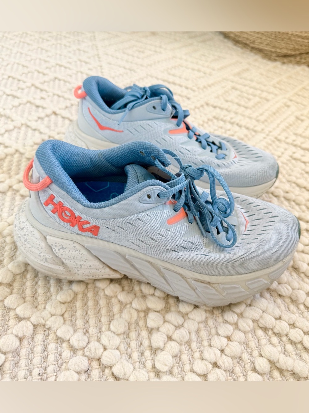 Women’s Hoka Sneakers - Blue and Orange